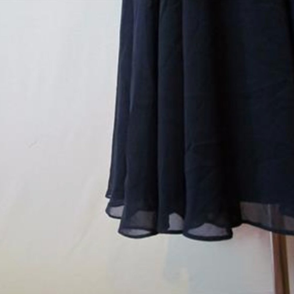 BHLDN Jenny Yoo Collection Navy Sienna Bridesmaid Dress Size 2 - Picture 6 of 6